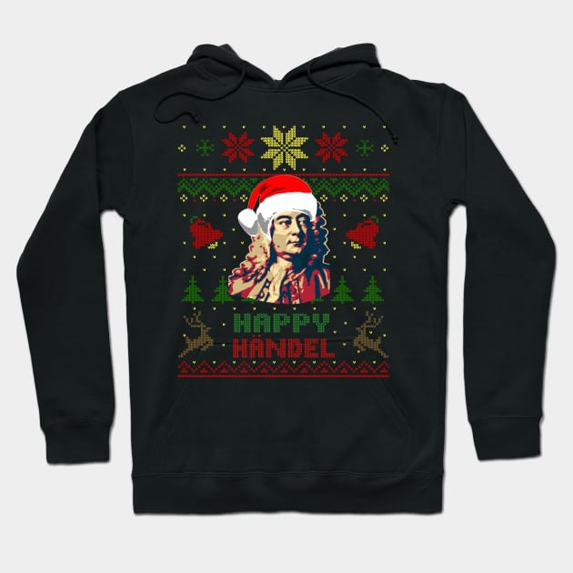 George Frideric Handel Funny Christmas Hoodie by Nerd_art